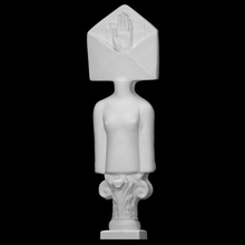 letra escanear mano escultura bronce mármol Moscú torso resumen burganov 3d print model - Mito3D