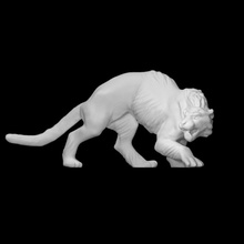 tiger scan animal sculpture bronze russia prehistoric archeopark 3d print model - Mito3D