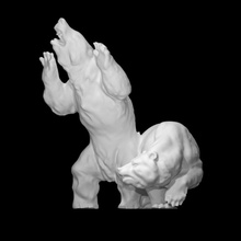 orsi scansione animale orso scultura bronzo preistorico archeopark 3d print model - Mito3D