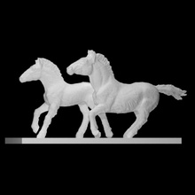 horses scan animal sculpture bronze horse prehistoric herd 3d print model - Mito3D