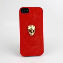 metal skull iphone case gadgets & electronics 3d print model - Mito3D