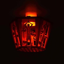 ninja paralume giardino lampada luce illuminazione lampade notturna 3d print model - Mito3D