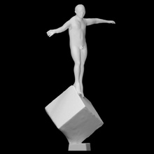 equilibrio scansione figura uomo metallo scultura Mosca ferro astratto Burganov 3d print model - Mito3D