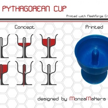 pitagora cup giardino tazza vino pitagorica 3d print model - Mito3D