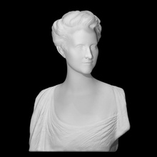 countess von garnier scan beautiful bust face head lady portrait sculpture woman marble plaster 3d print model - Mito3D
