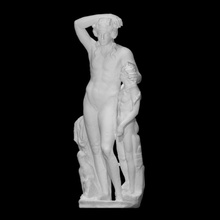 dioniso satiro scansione Dio scultura statua tacchino vino marmo gruppo 3d print model - Mito3D