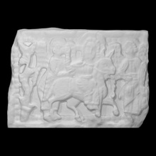 Fries Christus Pferd Engel Scan Ägypten Jesus Kalkstein Fragment 3d print model - Mito3D