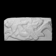relief leda swan scan egypt story limestone mythologie 3d print model - Mito3D