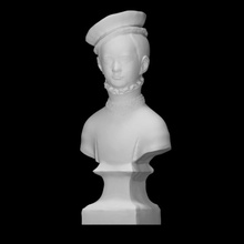 fracasso jovem Principe Varredura cara retrato escultura Garoto Paris argila 3d print model - Mito3D