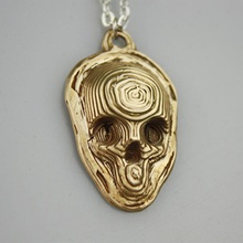 metal skull pendant 3d print model - Mito3D