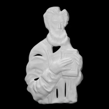 relief bust scan face man sculpture plaster saint burganov 3d print model - Mito3D
