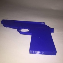 caoutchouc bande pistolet 3d print model - Mito3D
