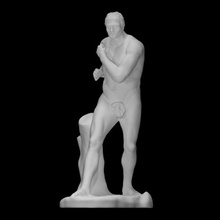 dogoxenos escanear figura hombre escultura canova masculino Italia Vaticano Boxer antonio 3d print model - Mito3D