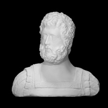 portrait emperor antoninus pius scan bust face head man roman beard florence 3d print model - Mito3D