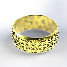 habesha gold ring cross african 3d print model - Mito3D