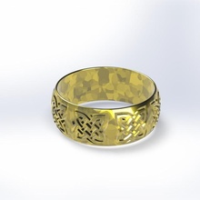 habesha gold ring 18x7x12 african 3d print model - Mito3D