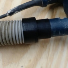 vacuum hose adapter spare parts woodworking sander 3d print model - Mito3D