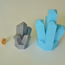 giant lego crystal toys & games art gem jewel rock duplo jumbo 3d print model - Mito3D