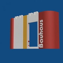 Spielmobil Bauhaus Bildung Architektur 3d print model - Mito3D