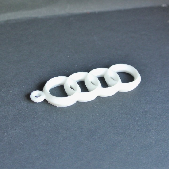 audi key ring fashion & accessories keyring cars 3D print model - Mito3D