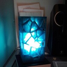 base Voronoi luminária g9 conector conduziu luz jardim lâmpada 3d print model - Mito3D