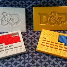 harf kodlamak izci Zindanlar ejderhalar masaüstü oyunlar 3d print model - Mito3D