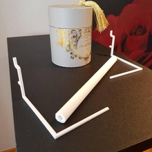 pegboard kitchen roll holder & garden 3d print model - Mito3D