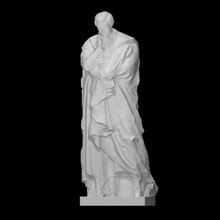 Sidney Herbert scansione figura uomo scultura statua bronzo memoriale Firenze usignolo 3d print model - Mito3D