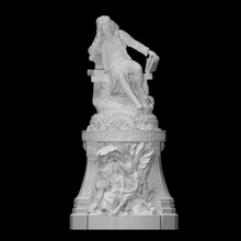 Bernardin saint pierre analyse enfants figure jardin homme portrait sculpture statue bronze récit français Saint écrivain botaniste botanique 3d print model - Mito3D
