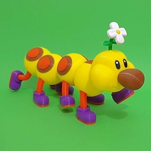 wiggler mario jogos multi color ventilador arte Nintendo videogame figura ação lagarta 3d print model - Mito3D