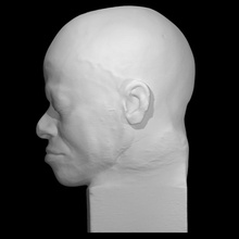 bigote belin escanear anatomía cabeza escultura death mask esclavitud life cast eustache 3d print model - Mito3D