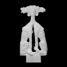 sfinge scansione animale corpo figura scultura donna bronzo Mosca astratto Burganov 3d print model - Mito3D