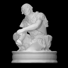 Paläolithikum Scan Zahl Skulptur Statue Stein duckte prähistorisch hocken 3d print model - Mito3D