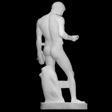 discoforo Varredura grego escultura helenístico gesso policlito polykleitos fundida cópia full figure disco 3d print model - Mito3D