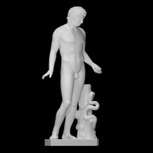 Apolo cd chigi escanear cuerpo figura Dios hombre escultura estatua mármol juventud desnudo atlético 3d print model - Mito3D