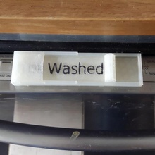 machine laver signe rechange pièces Lave vaisselle lable 3d print model - Mito3D