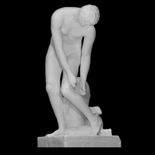 achilles reaching heel scan body figure hero sculpture statue male plaster 3d print model - Mito3D
