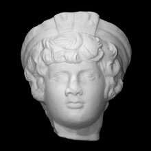 portrait antinous scan face head roman sculpture statue 3d print model - Mito3D