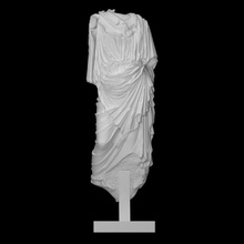 küçük Athena taramak şekil tanrıça Roma heykel Kadın mermer gövde zeka 3d print model - Mito3D
