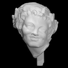 satyr scan creature face head portrait mythological 3d print model - Mito3D