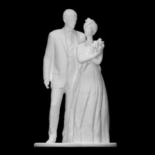 Paar Scan Zahl Blumen Skulptur Statue Frau Bronze 3d print model - Mito3D