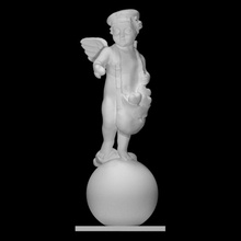 winged boy scan bag sculpture statue potato putto 3d print model - Mito3D