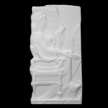 relief fragment scan piece sculpture stone frieze 3d print model - Mito3D