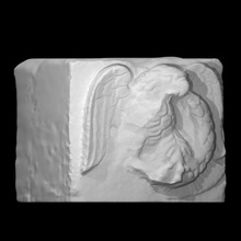 altare aquila scansione animale romano Museo nazionale beirut 3d print model - Mito3D