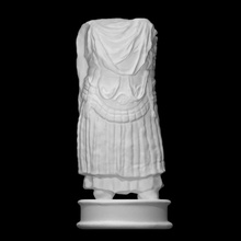armoured statue scan armour figure roman marble torso beirut 3d print model - Mito3D