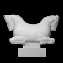 capitale Toro protomi scansione animale marmo beirut Sidon 3d print model - Mito3D