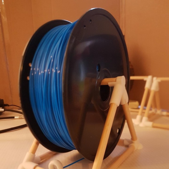 spool holder - 9mm rods build 3d printer easy fast filament storage 3dprinting 1kg 3D print model - Mito3D