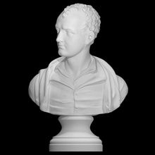 lord byron scan bust sculpture poet plaster cast lord-byron 3d print model - Mito3D