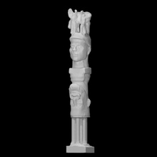 Torre internazionale scansione fallimento pilastro ritratto scultura bronzo Mosca astratto Burganov simbolismo 3d print model - Mito3D