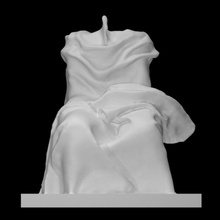 seduto figura scansione scultura Mosca astratto stoffa drappeggio Burganov 3d print model - Mito3D